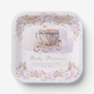 Baby Princess pink Paper Plate