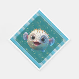 Baby Pufferfish Paper Napkins