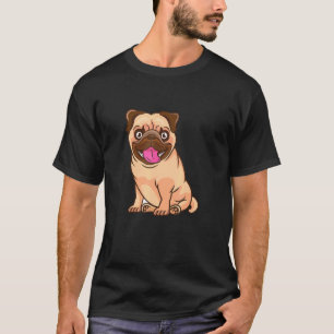 Baby Pug Dog Face Love R Dad Mom Boy Girl T-Shirt