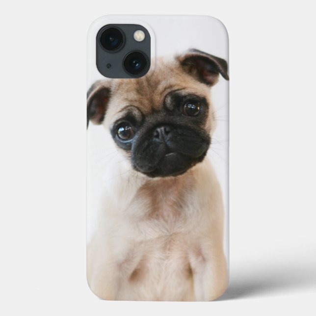 Baby Pug Portrait Case-Mate iPhone Case (Back)