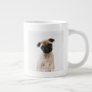 Baby Pug Portrait Large Coffee Mug