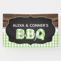 Baby Q Baby Shower Banner - Green