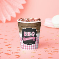 Baby Q Baby Shower Paper Cup - Light Pink
