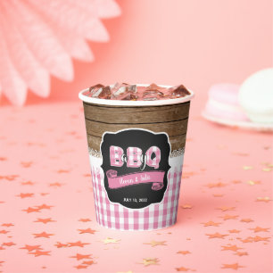 Baby Q Baby Shower Paper Cup - Light Pink