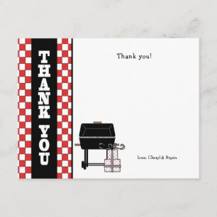 Baby Q Baby Shower Thank you note BBQ Card