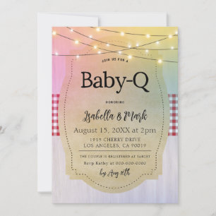 Baby-Q Barbecue Baby Shower Invitation
