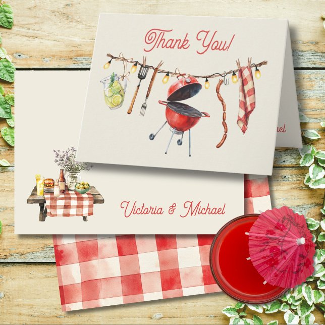 Baby Q Barbecue clothesline thank you note (Creator Uploaded)