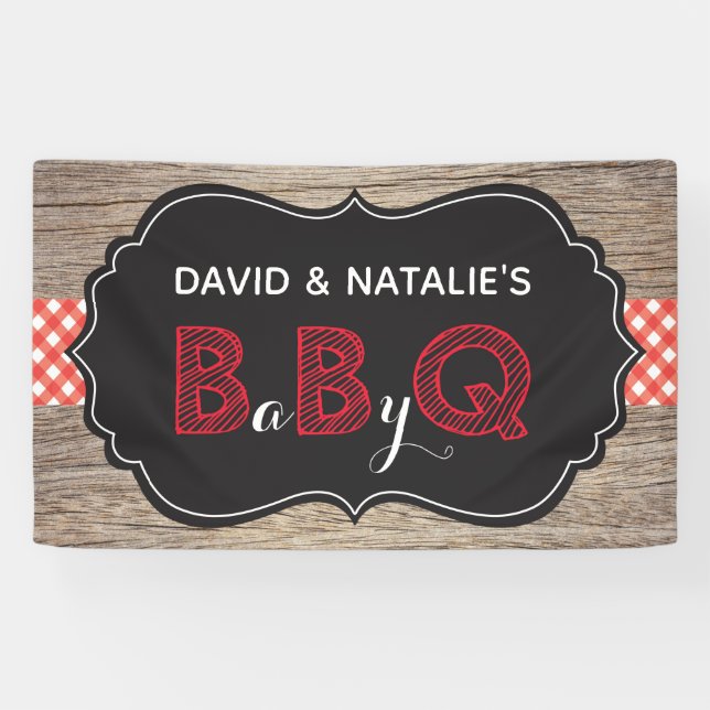 Baby Q BBQ Baby Shower Banner (Horizontal)