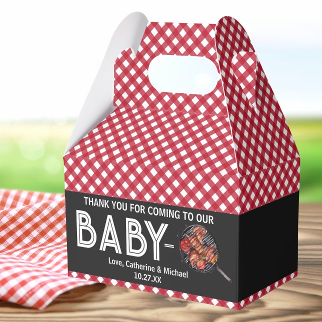 Baby-Q BBQ Barbecue Baby Shower  Favor Box (Creator Uploaded)