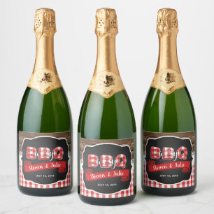 Baby Q Champagne Label - Red