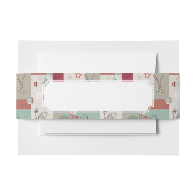 Baby Quilt Pattern 2 Invitation Belly Band (Front Example)