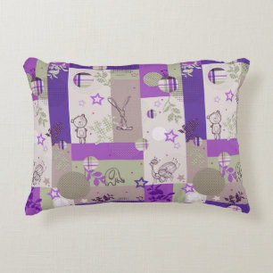 Baby Quilt Pattern Decorative Pillow