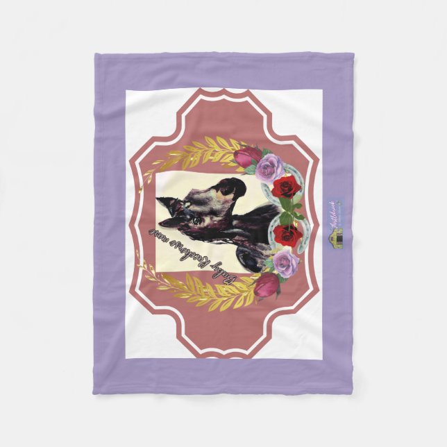 baby racehorse mare wins the race Fleece Blanket (Front)