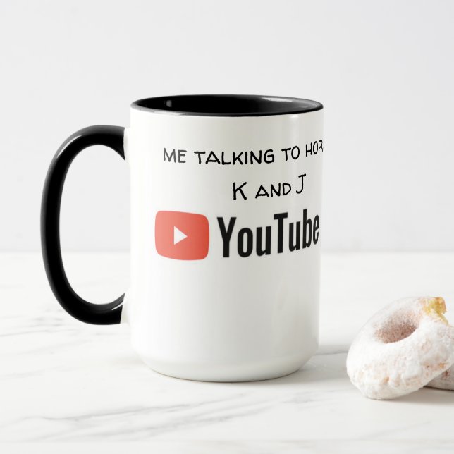 baby racehorse mare wins the race YT Mug (With Donut)