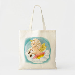 Baby Rainbow Unicorn Tote Bag