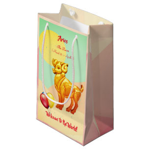 Baby Ram Aries Zodiac (March 21-April 19) Small Gift Bag