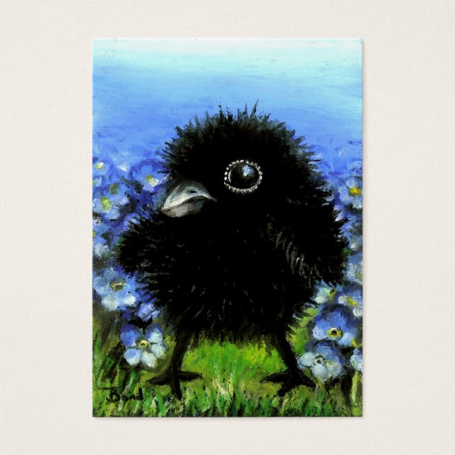 Baby raven ACEO prints (Front)