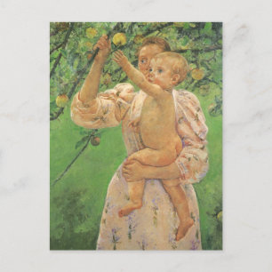 Baby Reaching for an Apple by Mary Cassatt Postcard