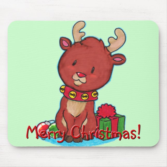 Baby Reindeer Mousepad (Front)