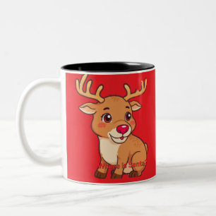 Baby reindeer Two-Tone coffee mug