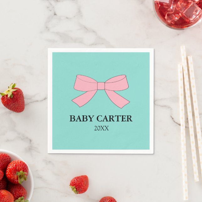 BABY Reveal Sprinkle Shower Personalized Napkin (Insitu)