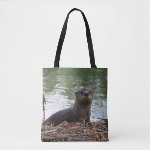 Baby River Otter Tote Bag