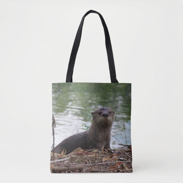 Baby River Otter Tote Bag (Front)