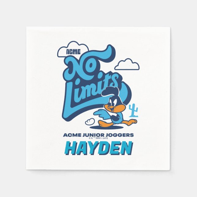 Baby ROAD RUNNER™ - No Limits Napkin (Front)