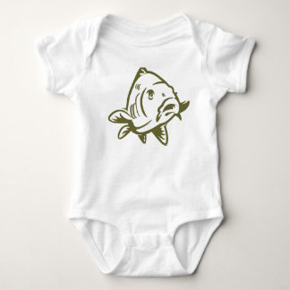 Baby romper with carp