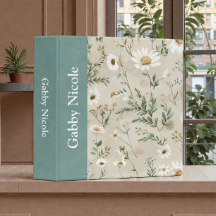 Baby Rustic Daisy Flowers Photo Album Binder