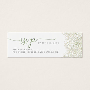 Baby’s Breath Minimalist Floral Bridal Shower RSVP