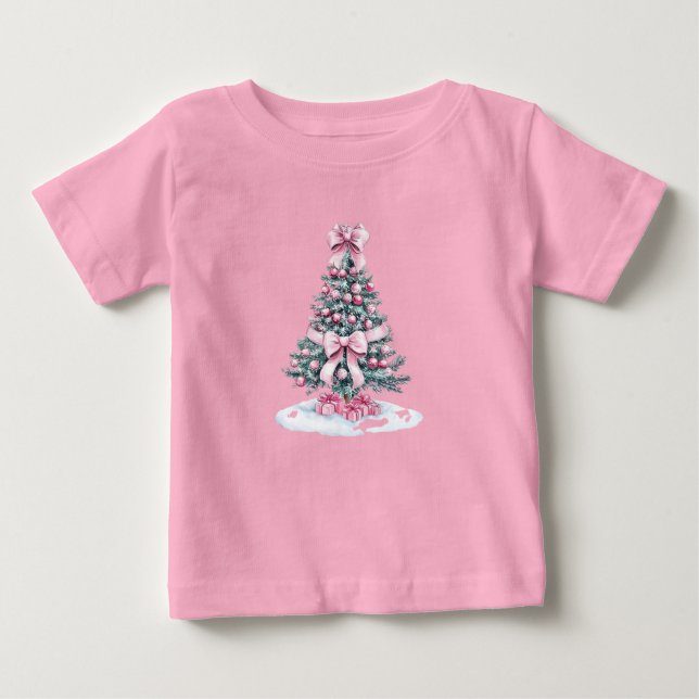 Baby’s Festive Christmas Tree Tee (Front)