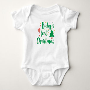 Baby"s First Christmas Baby Bodysuit