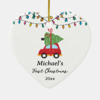 Baby’s First Christmas Car Tree Custom Name