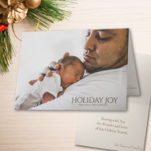 Baby’s First Christmas Holiday Joy Photo Christmas