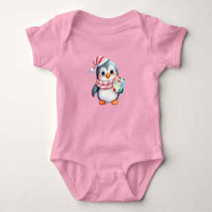 Baby’s First Christmas Penguin Outfit – Cute  Baby Bodysuit