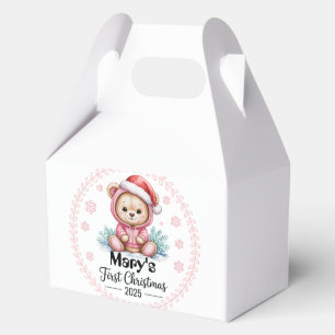 Baby’s First Christmas Personalised Favor Boxes 