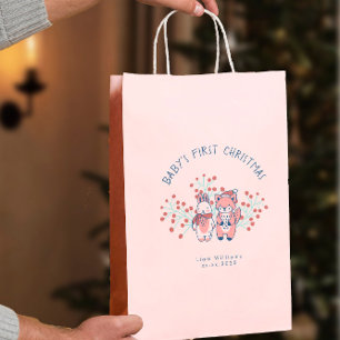 Baby’s First Christmas Woodland Friends Medium Gift Bag