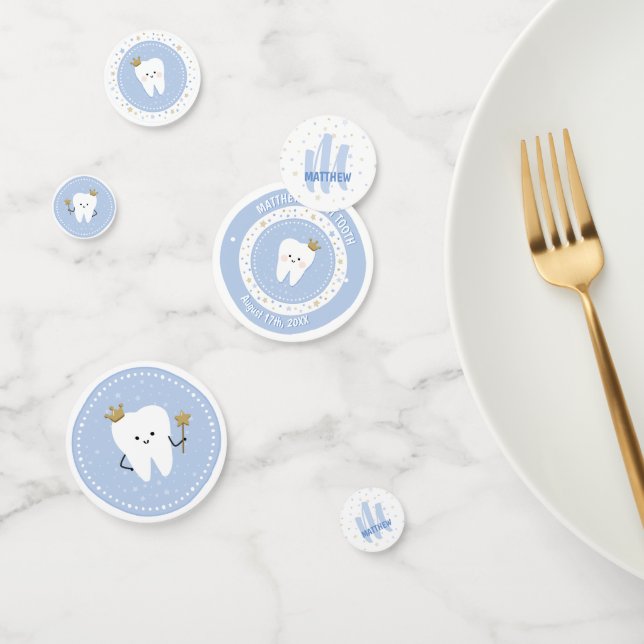 Baby’s First Tooth Party Monogram Decorations Confetti (Group)