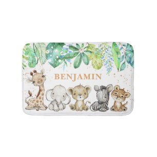Baby Safari Animals Bath Mat