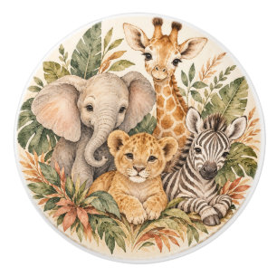 Baby Safari Animals Drawer Knob