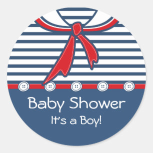 Baby Sailor Suit B Classic Round Sticker