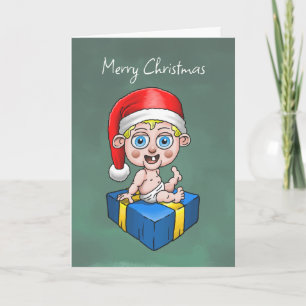 Baby Santa Claus Holiday Card