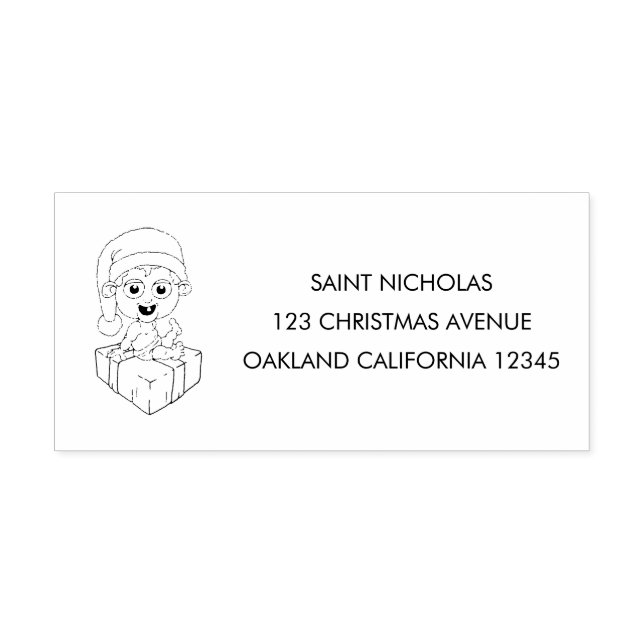 Baby Santa Claus Self-inking Stamp (Design)