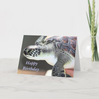 Baby Sea Turtle Birthday Card