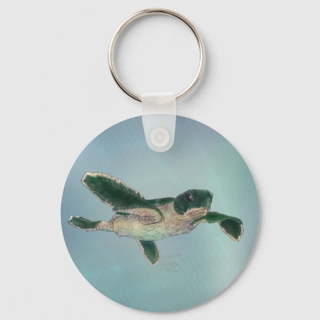 Baby Sea Turtle Keychain (Front)