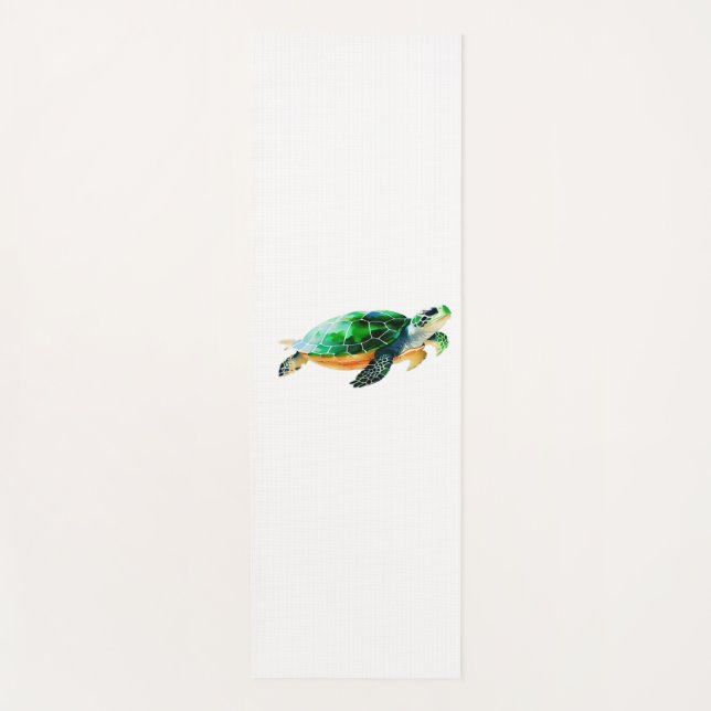 Baby Sea Turtle Moving Toward the Sea Yoga Mat (Front)