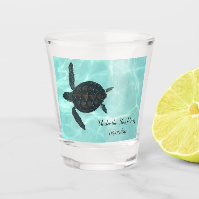 Baby Sea Turtle Shot Glass (Front)