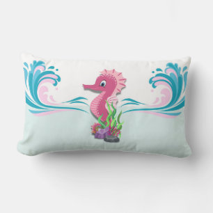Baby Seahorse Coussin Lumbar rose