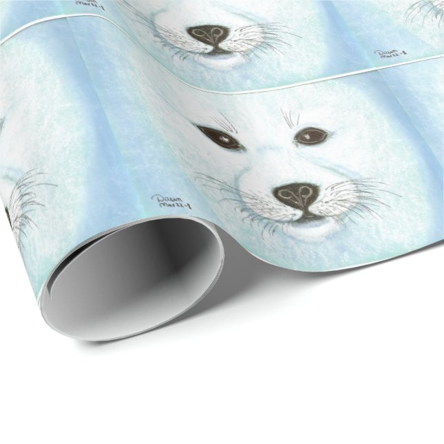 BABY SEAL PUP WRAPPING PAPER (Roll Corner)